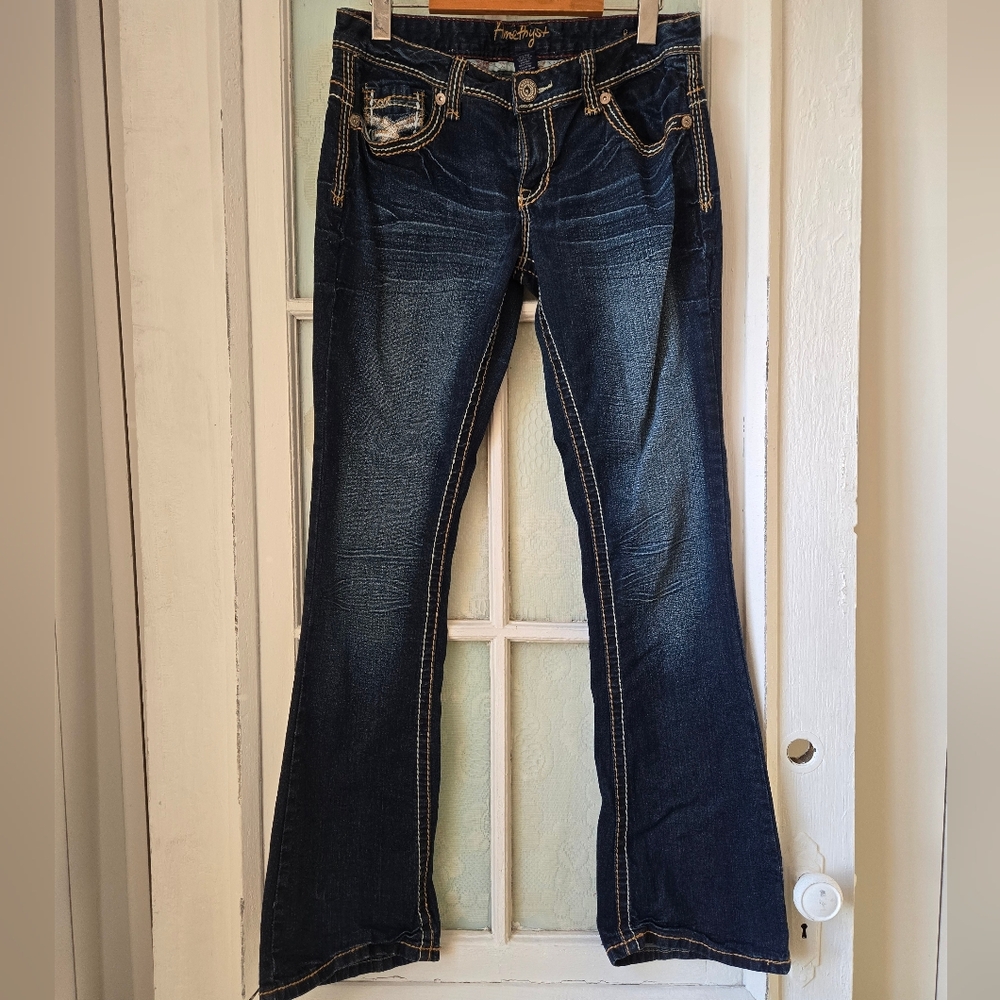 Amethyst Dark Wash Bootcut Jeans Size 11